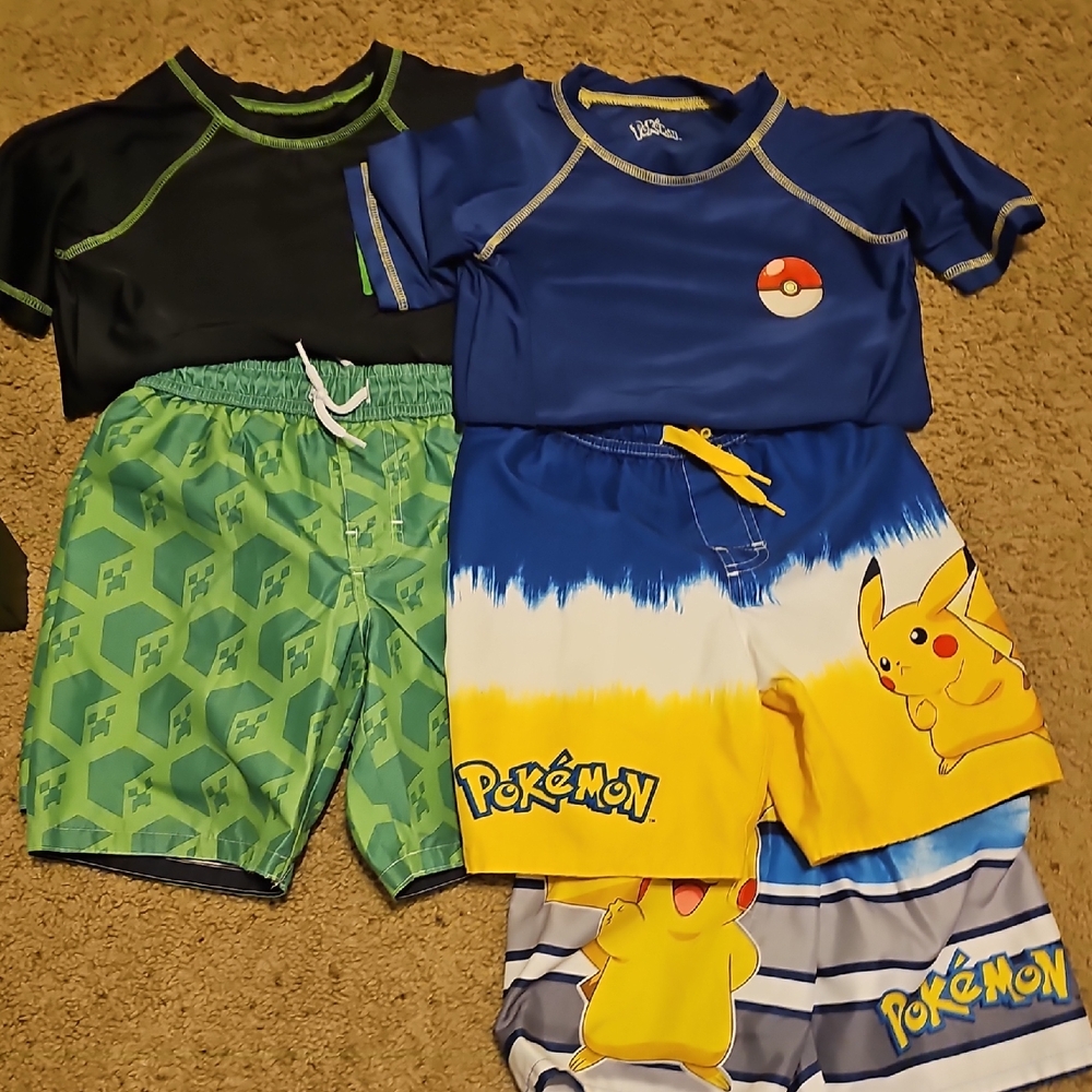 Kids Swim Set - Minecraft and Pokemon